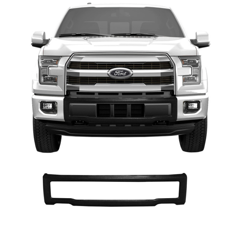 Upgrade Your Style | Ford F-150 Bumper Cover 2015-2017 | ABS Plain Black Textured Design