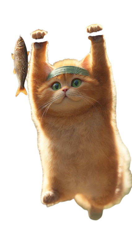 Determined Tabby Cat Vinyl Car Decal Sticker – Waterproof & UV-Resistant 9.706666666666667"