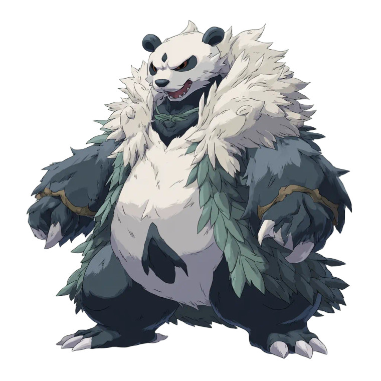Mythic Pangoro Guardian Vinyl Car Decal Sticker – Waterproof & UV-Resistant 3.4133333333333336"