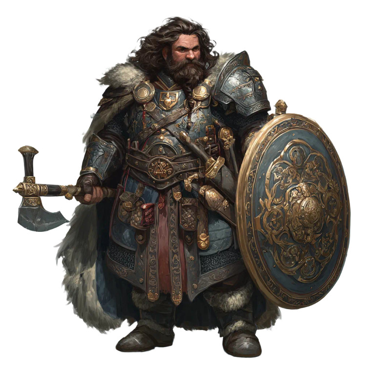 Dwarf Paladin V6 Vinyl Car Decal Sticker – Waterproof & UV-Resistant 6.826666666666667"