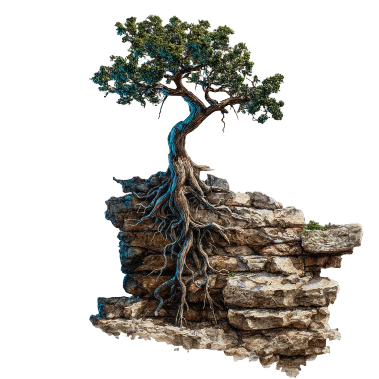 Cyprus Tree Roots Vinyl Car Decal Sticker – Waterproof & UV-Resistant 6.826666666666667"