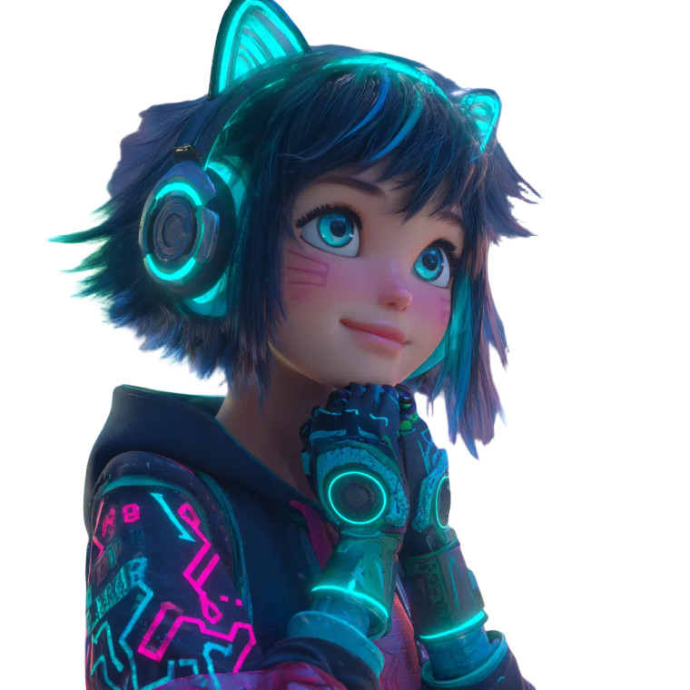 Cyberpunk Anime Avatar Vinyl Car Decal Sticker – Waterproof & UV-Resistant 3.4133333333333336"