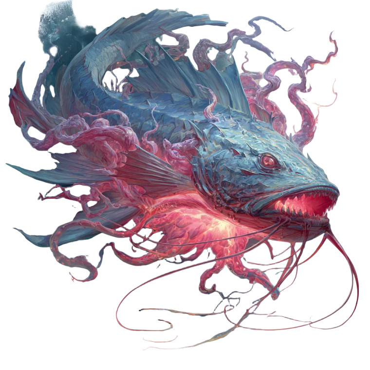 Corrupted Oarfish Vinyl Car Decal Sticker – Waterproof & UV-Resistant 3.4133333333333336"