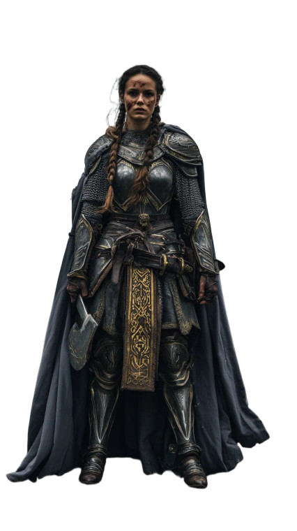 Medieval Warrior Woman V11 Vinyl Car Decal Sticker – Waterproof & UV-Resistant 9.706666666666667"