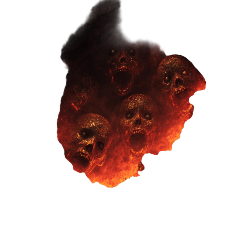 Fiery Tormented Souls Vinyl Car Decal Sticker – Waterproof & UV-Resistant 3.4133333333333336"