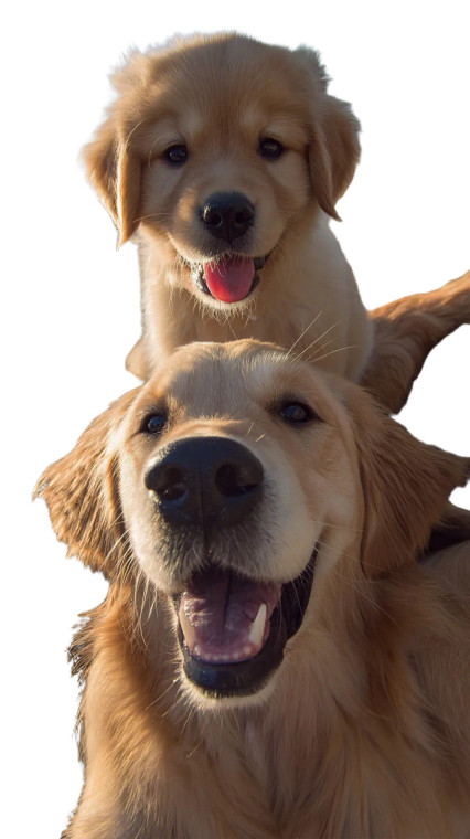 Golden Retriever Selfie V2 Vinyl Car Decal Sticker – Waterproof & UV-Resistant 9.706666666666667"