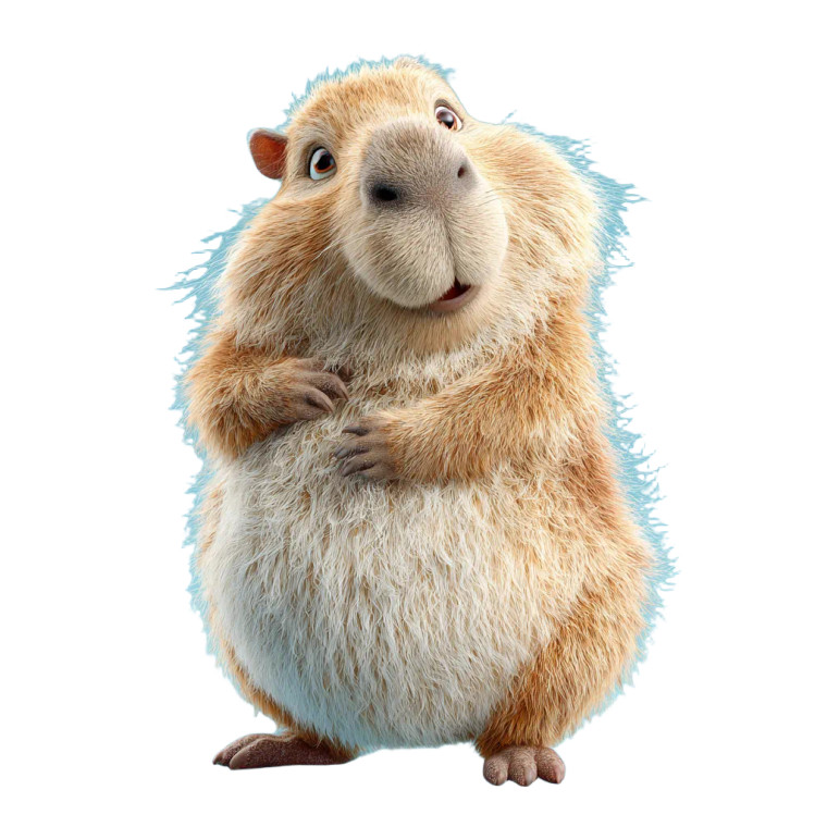 Dancing Capybara Vinyl Car Decal Sticker – Waterproof & UV-Resistant 3.4133333333333336"