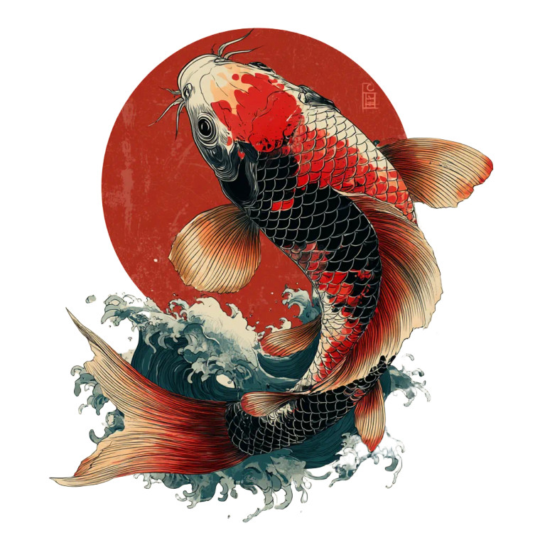 Traditional Koi Vinyl Car Decal Sticker – Waterproof & UV-Resistant 3.4133333333333336" Traditional Koi Vinyl Car Decal Sticker – Waterproof & UV-Resistant 3.4133333333333336"