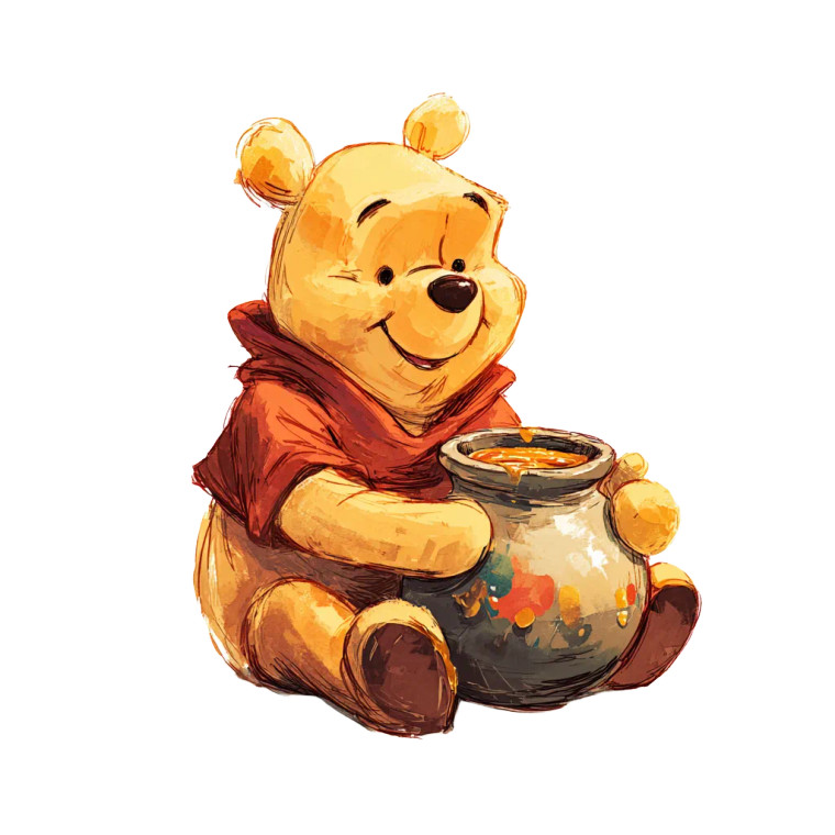 Winnie The Pooh V7 Vinyl Car Decal Sticker – Waterproof & UV-Resistant 6.826666666666667"