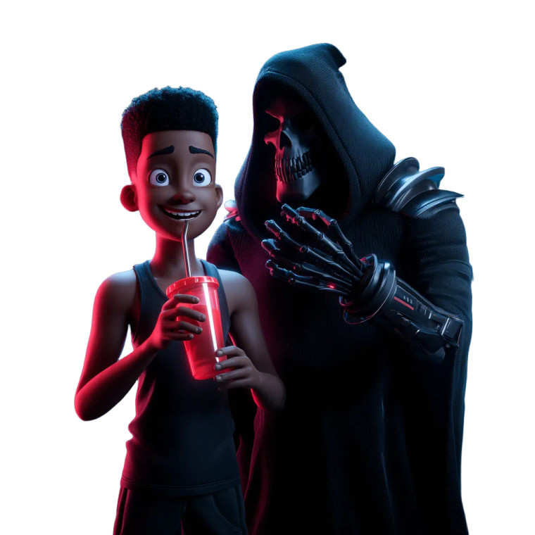 Proud Boy With Reaper Vinyl Car Decal Sticker – Waterproof & UV-Resistant 6.826666666666667"