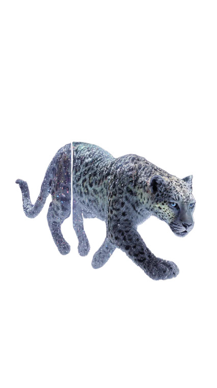 Holographic Pirate Leopard Vinyl Car Decal Sticker – Waterproof & UV-Resistant 9.706666666666667"