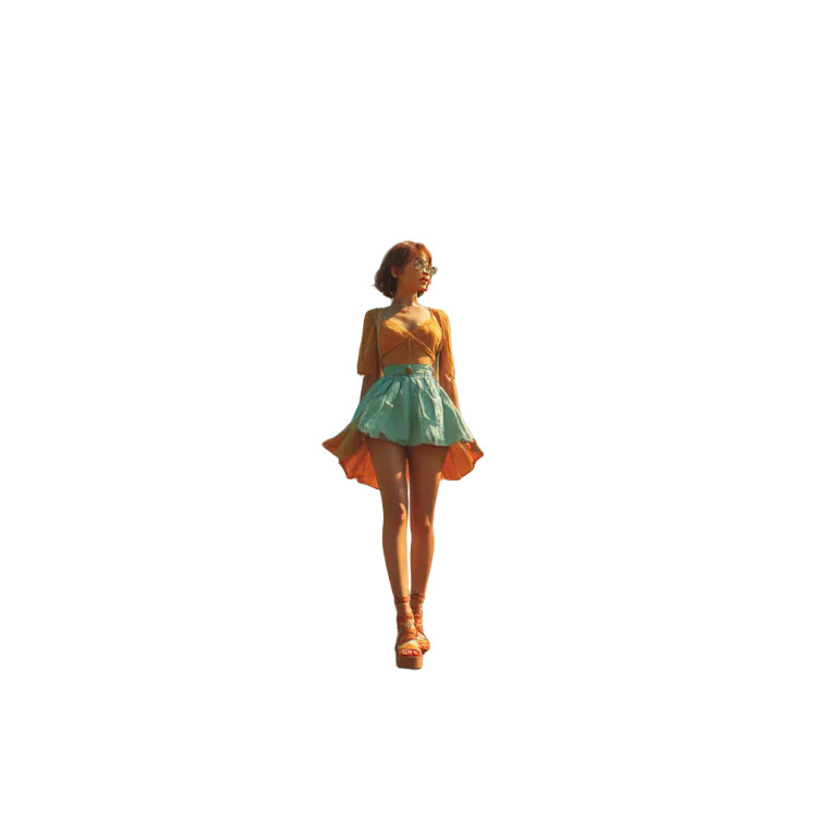 Cheerful Summer Stroll Vinyl Car Decal Sticker – Waterproof & UV-Resistant 6.826666666666667"