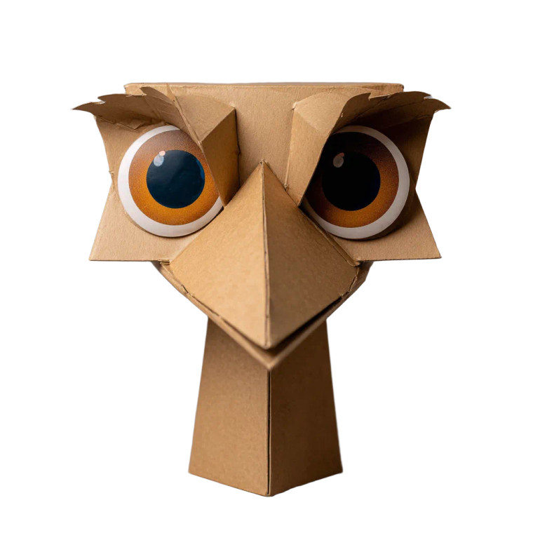 Emu Cardboard Mask Vinyl Car Decal Sticker – Waterproof & UV-Resistant 6.826666666666667"