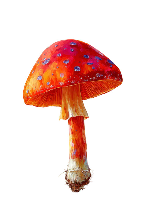 Fantasy Mushroom V3 Vinyl Car Decal Sticker – Waterproof & UV-Resistant 8.96"
