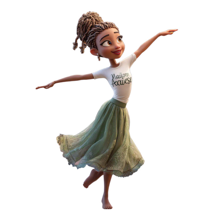 Dancing Girl Eiffel Vinyl Car Decal Sticker – Waterproof & UV-Resistant 6.826666666666667"