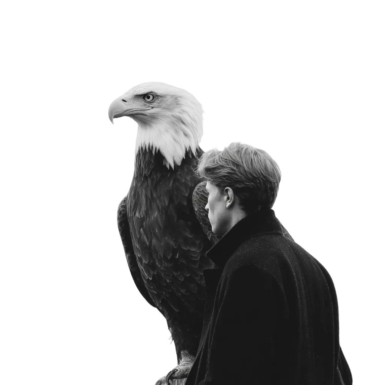 Eagle Portrait V4 Vinyl Car Decal Sticker – Waterproof & UV-Resistant 3.4133333333333336"