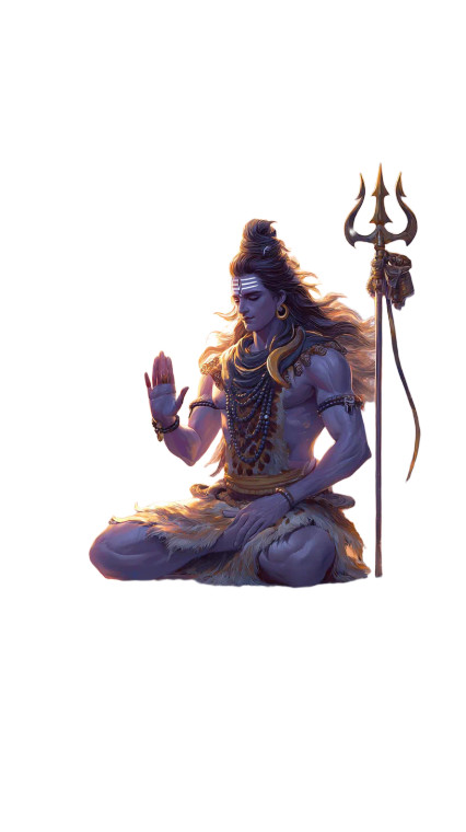 Lord Shiva Blessing Vinyl Car Decal Sticker – Waterproof & UV-Resistant 9.706666666666667"
