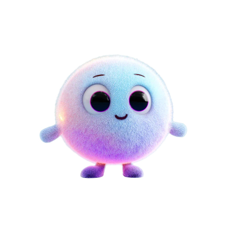 Glowing Orb Creature Vinyl Car Decal Sticker – Waterproof & UV-Resistant 3.4133333333333336"