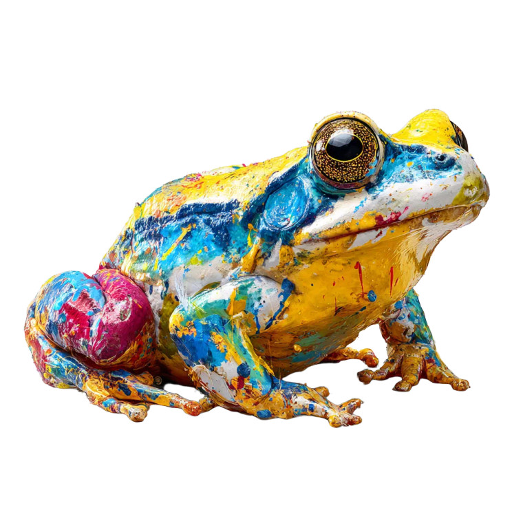 Provocative Frog Art Vinyl Car Decal Sticker – Waterproof & UV-Resistant 3.4133333333333336"