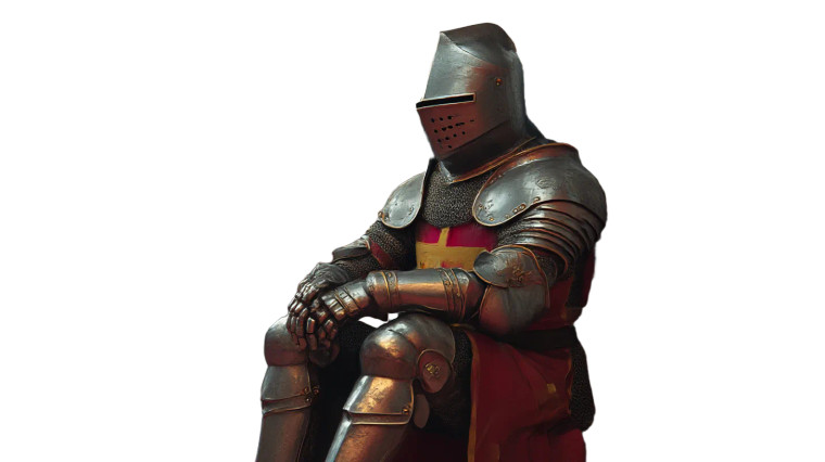 Knight In Crisis Vinyl Car Decal Sticker – Waterproof & UV-Resistant 5.4