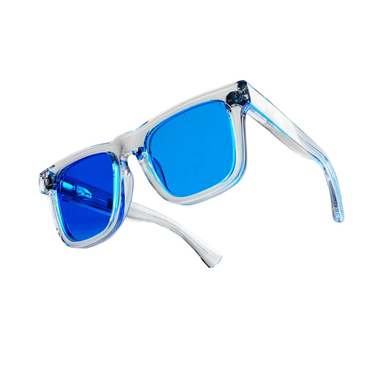 Translucent Blue Sunglasses Vinyl Car Decal Sticker – Waterproof & UV-Resistant 6.826666666666667"