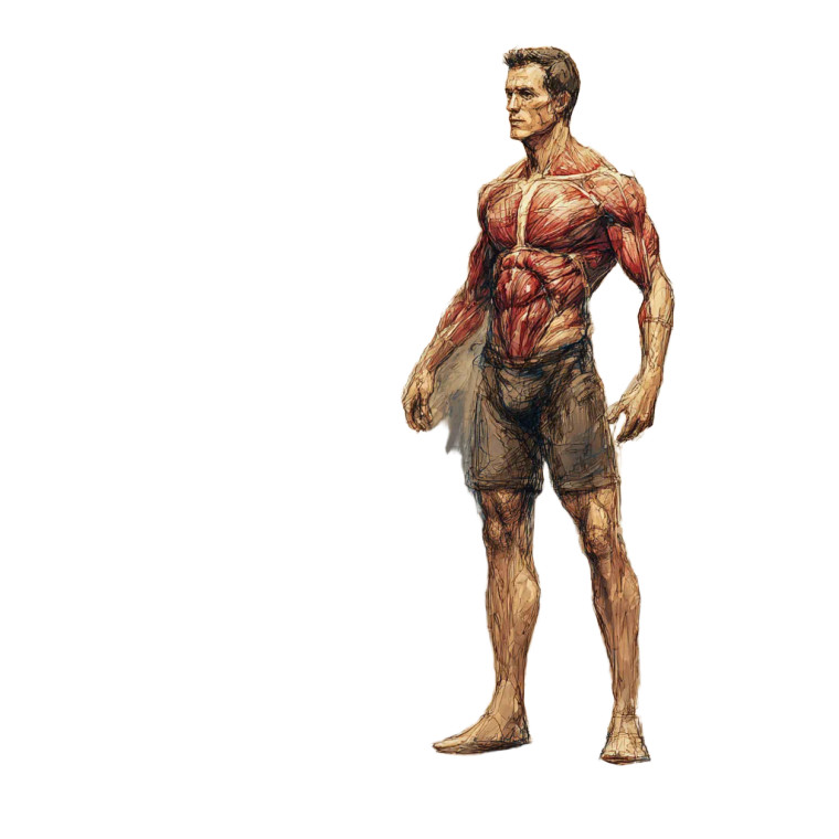 Male Anatomy Model Vinyl Car Decal Sticker – Waterproof & UV-Resistant 3.4133333333333336"