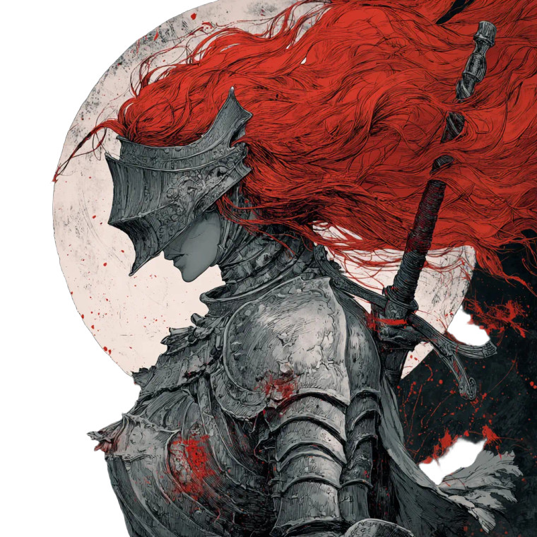 Dark Souls Knight V28 Vinyl Car Decal Sticker – Waterproof & UV-Resistant 3.4133333333333336"