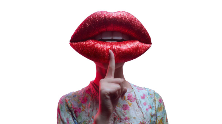 Surreal Hippie Lip Vinyl Car Decal Sticker – Waterproof & UV-Resistant 5.4