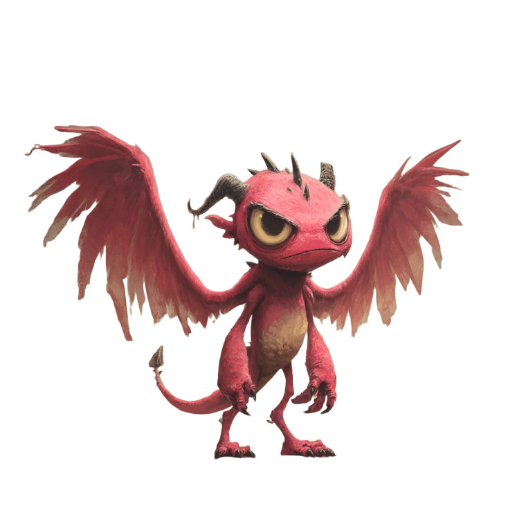 Burp The Imp Vinyl Car Decal Sticker – Waterproof & UV-Resistant 3.4133333333333336"