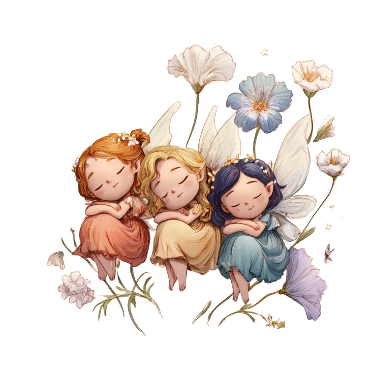 Dreaming Fairies Vinyl Car Decal Sticker – Waterproof & UV-Resistant 6.826666666666667"