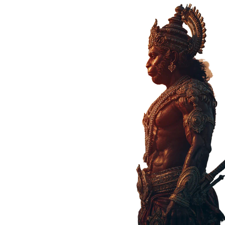 Hanuman Sunset Watch Vinyl Car Decal Sticker – Waterproof & UV-Resistant 6.826666666666667"