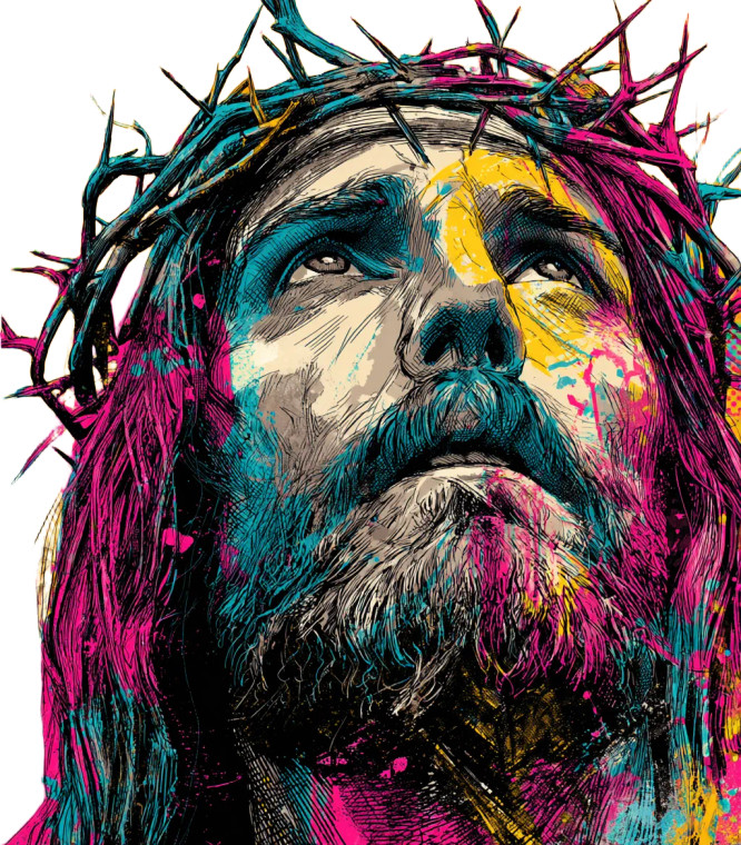 Powerful Rustic Jesus Vinyl Car Decal Sticker – Waterproof & UV-Resistant 3.8933333333333335"