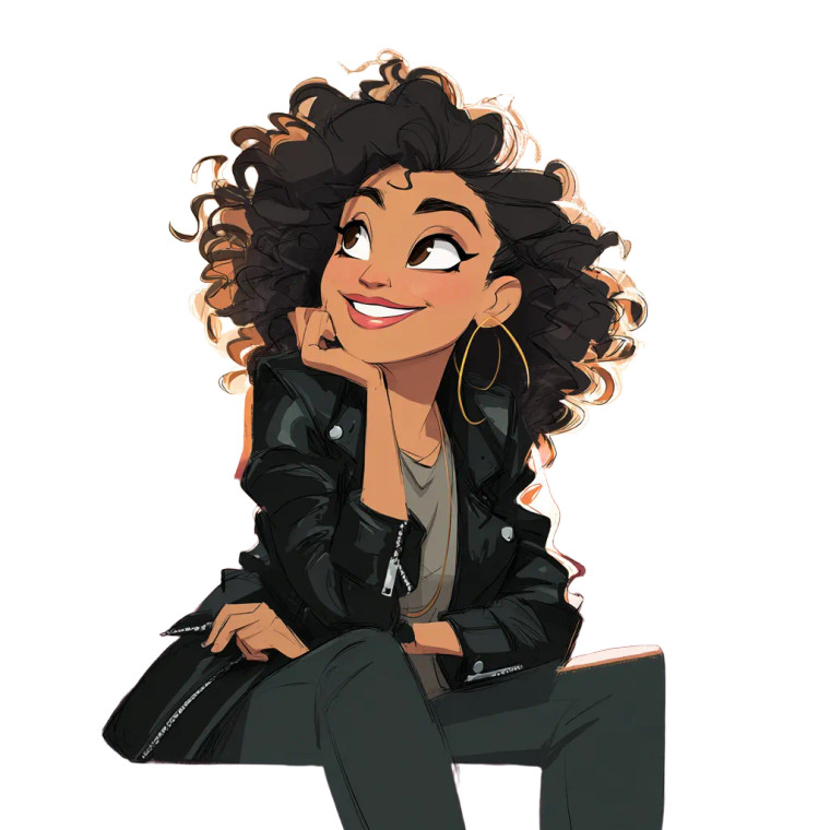 Smiling Mexican Woman Vinyl Car Decal Sticker – Waterproof & UV-Resistant 3.4133333333333336"