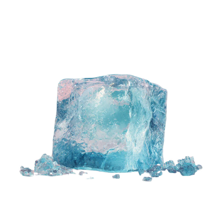 Melting Ice Cube V2 Vinyl Car Decal Sticker – Waterproof & UV-Resistant 3.4133333333333336"