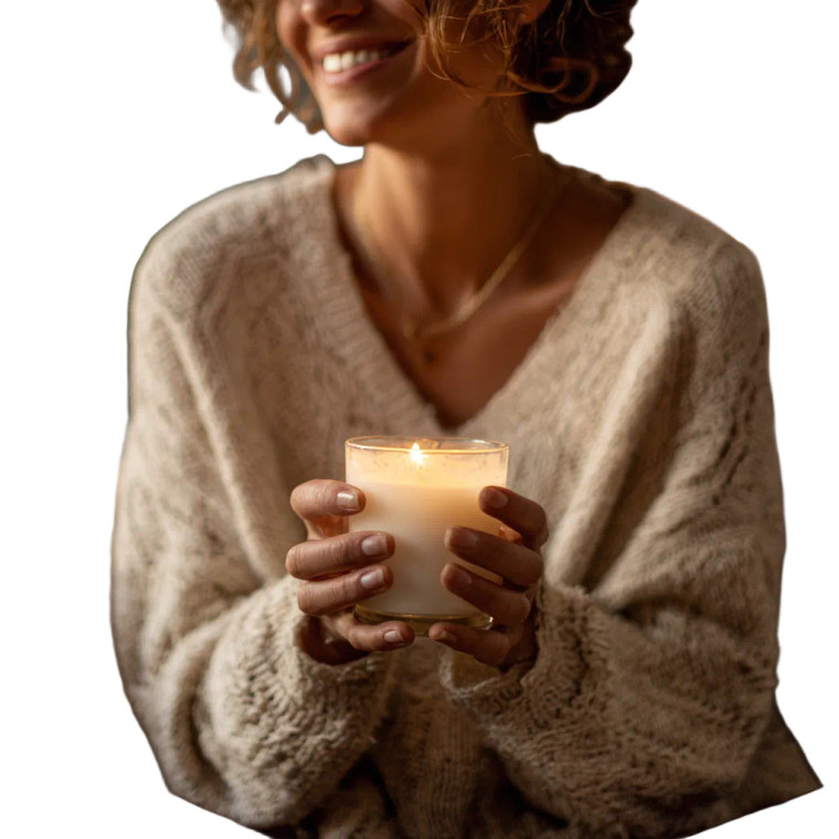 Hands Holding Candle V2 Vinyl Car Decal Sticker – Waterproof & UV-Resistant 3.4133333333333336"