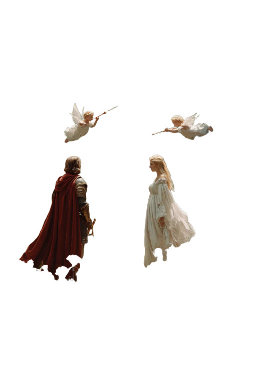 Romantic Forest Encounter V2 Vinyl Car Decal Sticker – Waterproof & UV-Resistant 8.96"