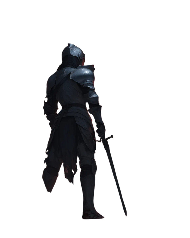 Dark Fantasy Knight V136 Vinyl Car Decal Sticker – Waterproof & UV-Resistant 8.0"