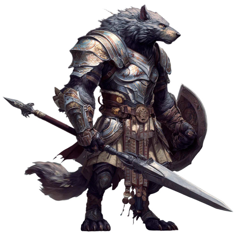 Armored Werewolf V2 Vinyl Car Decal Sticker – Waterproof & UV-Resistant 3.4133333333333336"