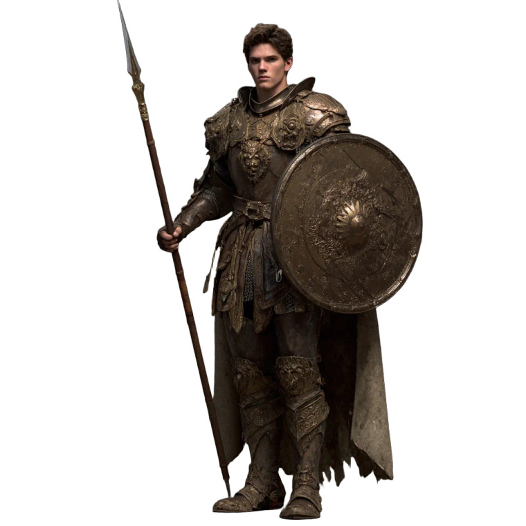 Medieval Teen Warrior Vinyl Car Decal Sticker – Waterproof & UV-Resistant 3.4133333333333336"