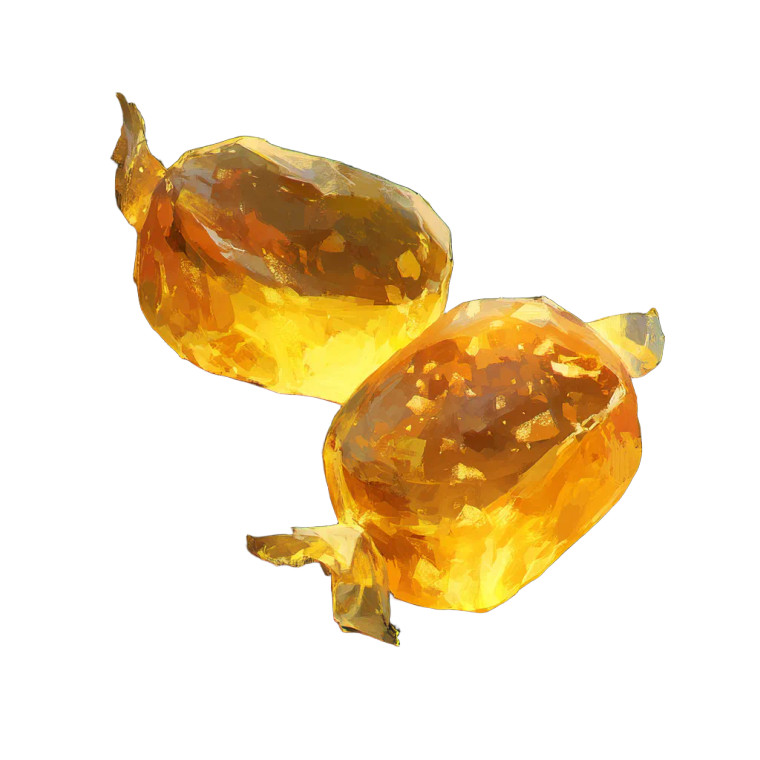 Golden Cursed Candies Vinyl Car Decal Sticker – Waterproof & UV-Resistant 3.4133333333333336"