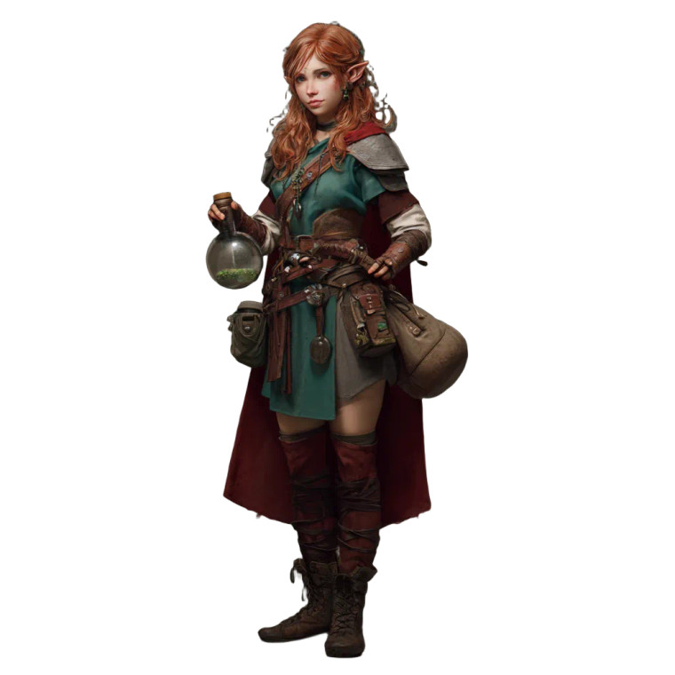 Elf Apothecary Warrior Vinyl Car Decal Sticker – Waterproof & UV-Resistant 3.4133333333333336"