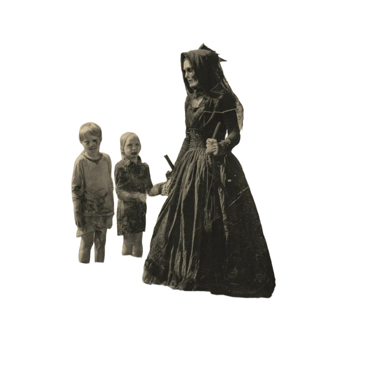 Zombie Family Scene Vinyl Car Decal Sticker – Waterproof & UV-Resistant 3.4133333333333336"