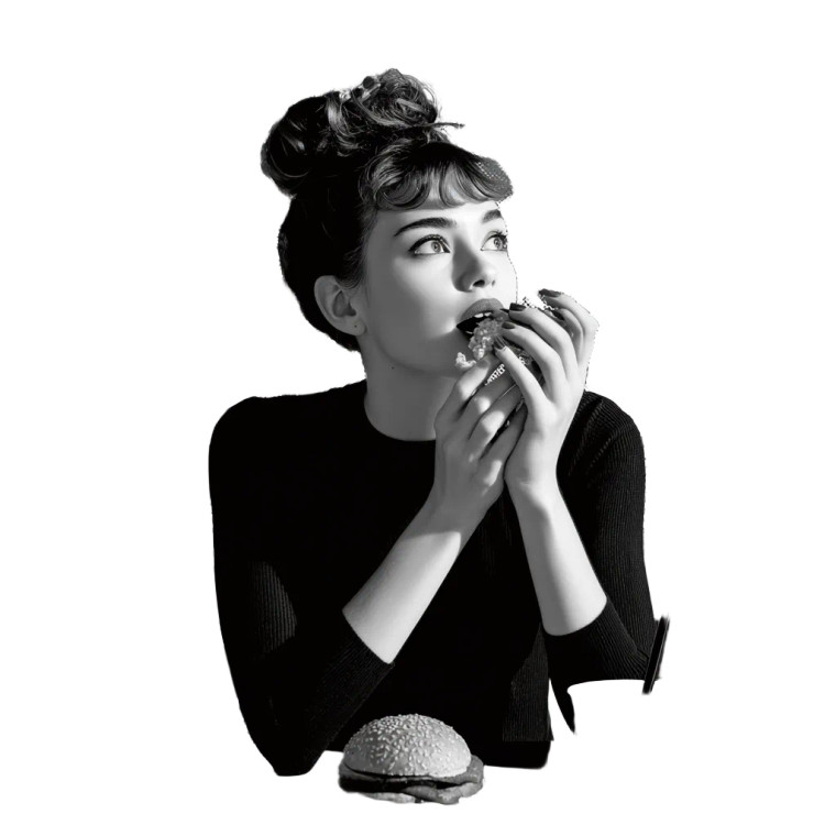 Pop Art Snacking Vinyl Car Decal Sticker – Waterproof & UV-Resistant 3.4133333333333336"