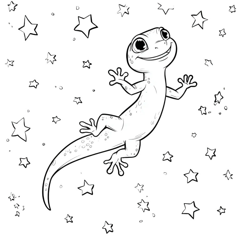 Gecko Alien Vinyl Car Decal Sticker – Waterproof & UV-Resistant 3.4133333333333336"