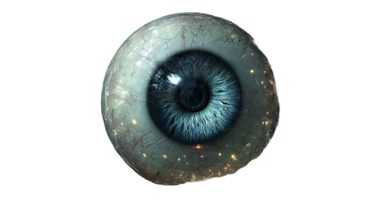 Cybernetic Eye Swarm Vinyl Car Decal Sticker – Waterproof & UV-Resistant 2.72"