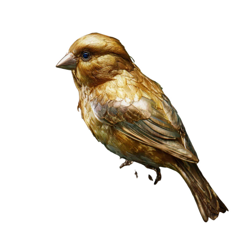 Golden Finch Vinyl Car Decal Sticker – Waterproof & UV-Resistant 3.4133333333333336"