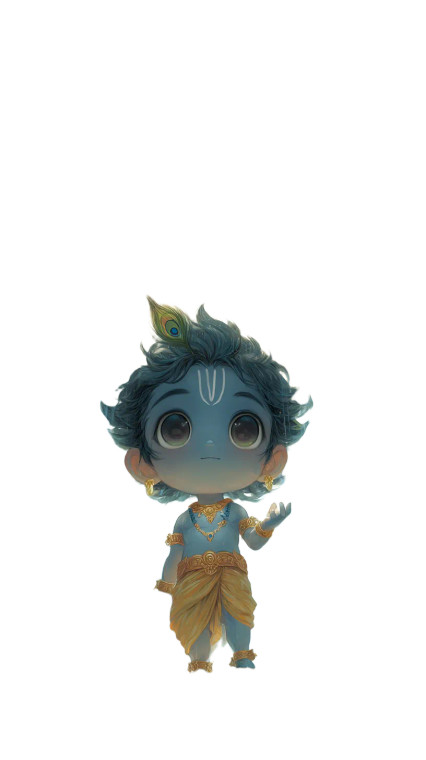 Divine Krishna'S Miracle Vinyl Car Decal Sticker – Waterproof & UV-Resistant 9.706666666666667"