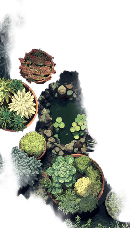 Garden Plants Vinyl Car Decal Sticker – Waterproof & UV-Resistant 4.8533333333333335"