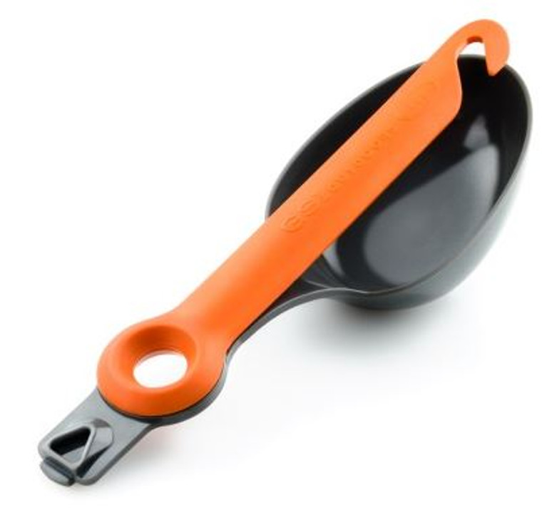 Durable Orange Nylon Kitchen Spoon | Molded Graduations, High-Temperature Construction