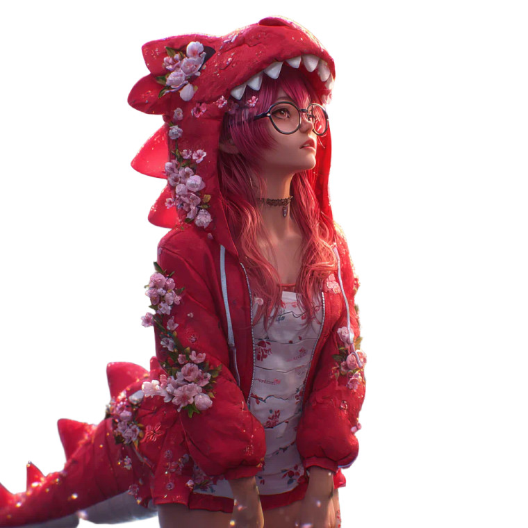 Anime Dinosaur Dream Vinyl Car Decal Sticker – Waterproof & UV-Resistant 3.4133333333333336"